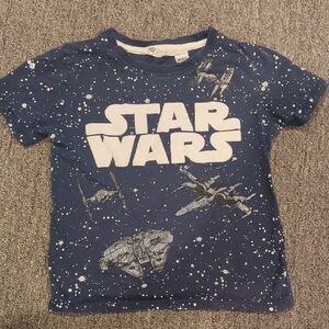 H&M Dark Blue Star Wars Graphic T-Shirt